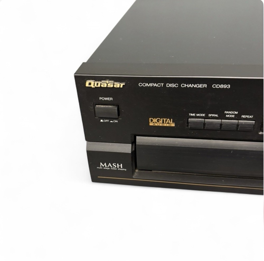 Quasar CD893 5-Disc Compact Disc Changer & Player MASH TESTED Vintage
