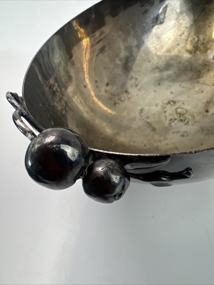 Vintage International Silver Webster SilverPlate Oval Fruit Serving Bowl