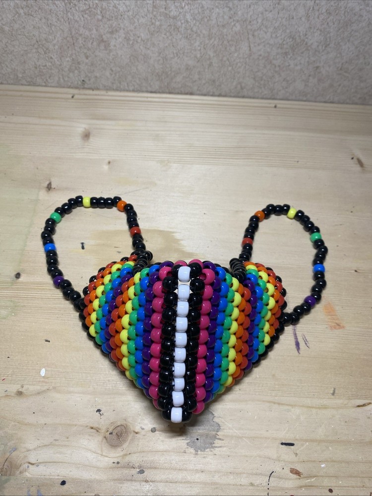 Handmade Kandi Rainbow Mask