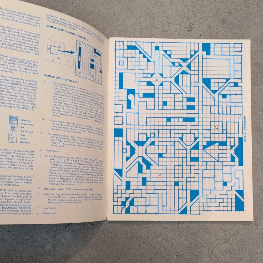 Dungeon Geomorphs, Sets One to Three, TSR 1981