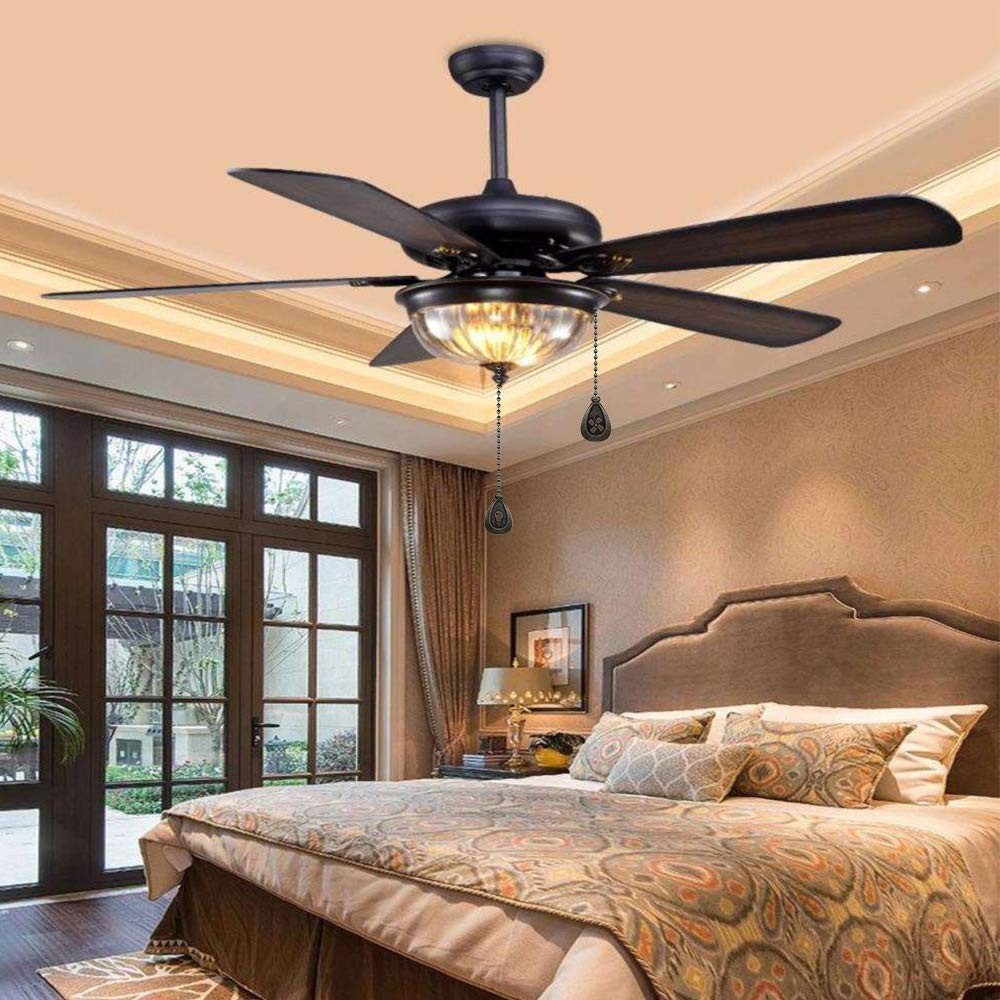 Dotlite Bronze Ceiling Fan Pull Chain Set, Decorative 12, 4 Pack