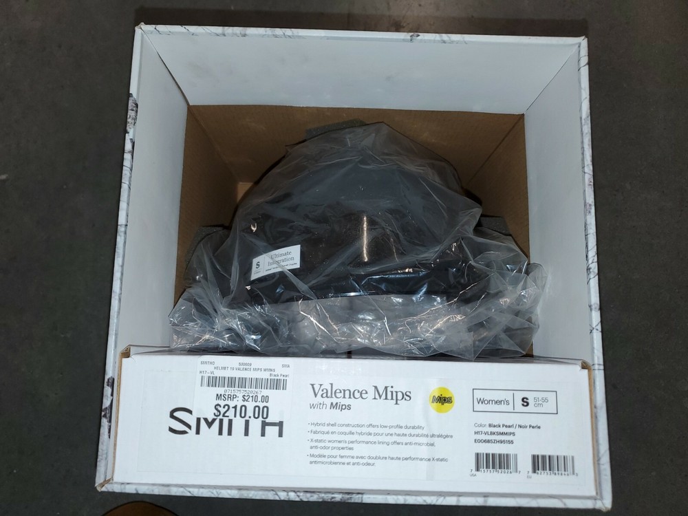 Smith Valence Mips Womens Small Ski Helmet Black