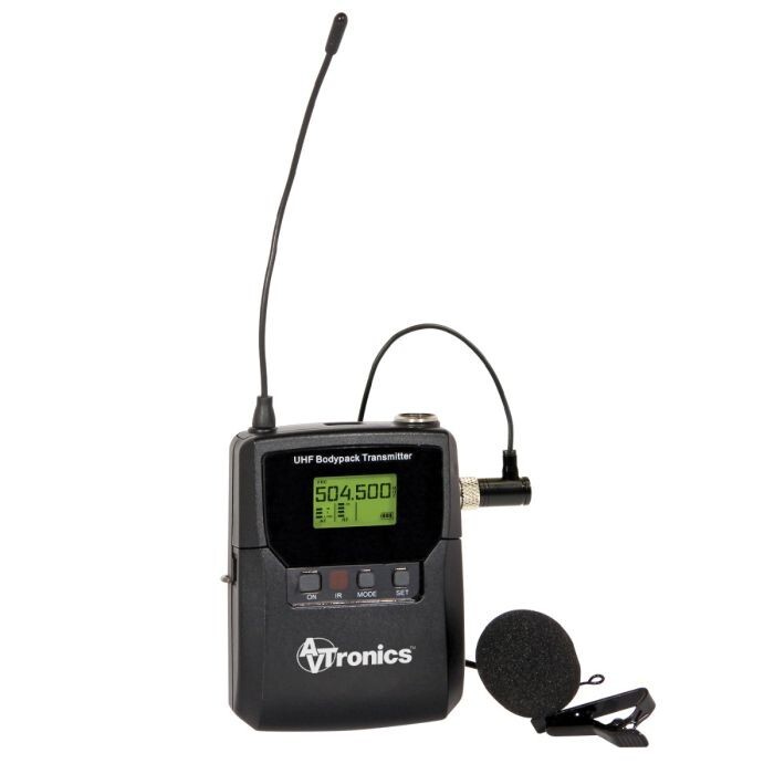 AVTronics Professional 200 Channel UHF 3 Handheld Microphone, 1 Beltpack +Lapel