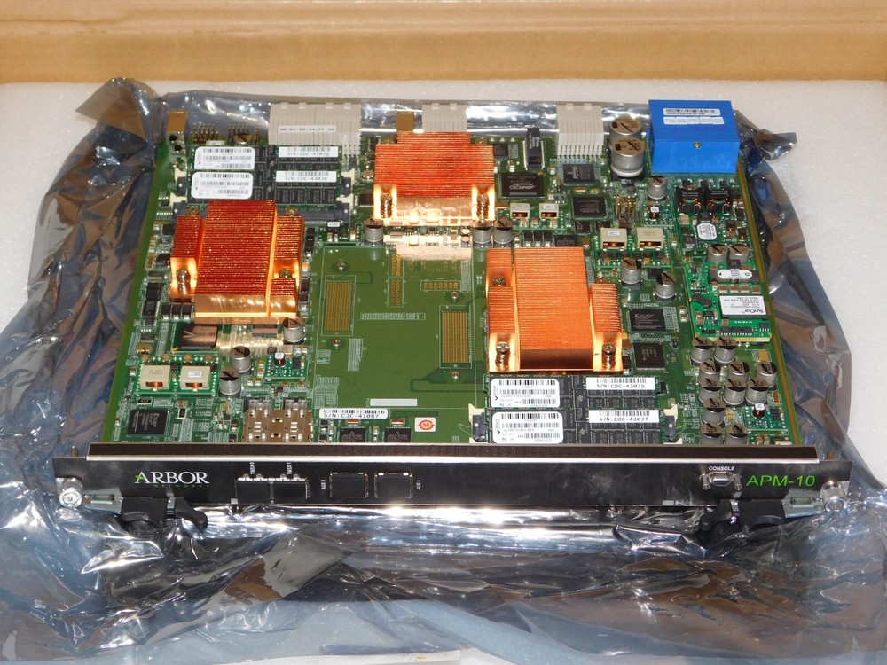 New Arbor Networks APM-10 TMS Threat Mitigation System Card Board Module Unit