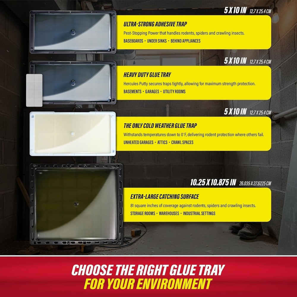 Adhesive Snake & Mouse Traps 10 Pack - Home Defense
