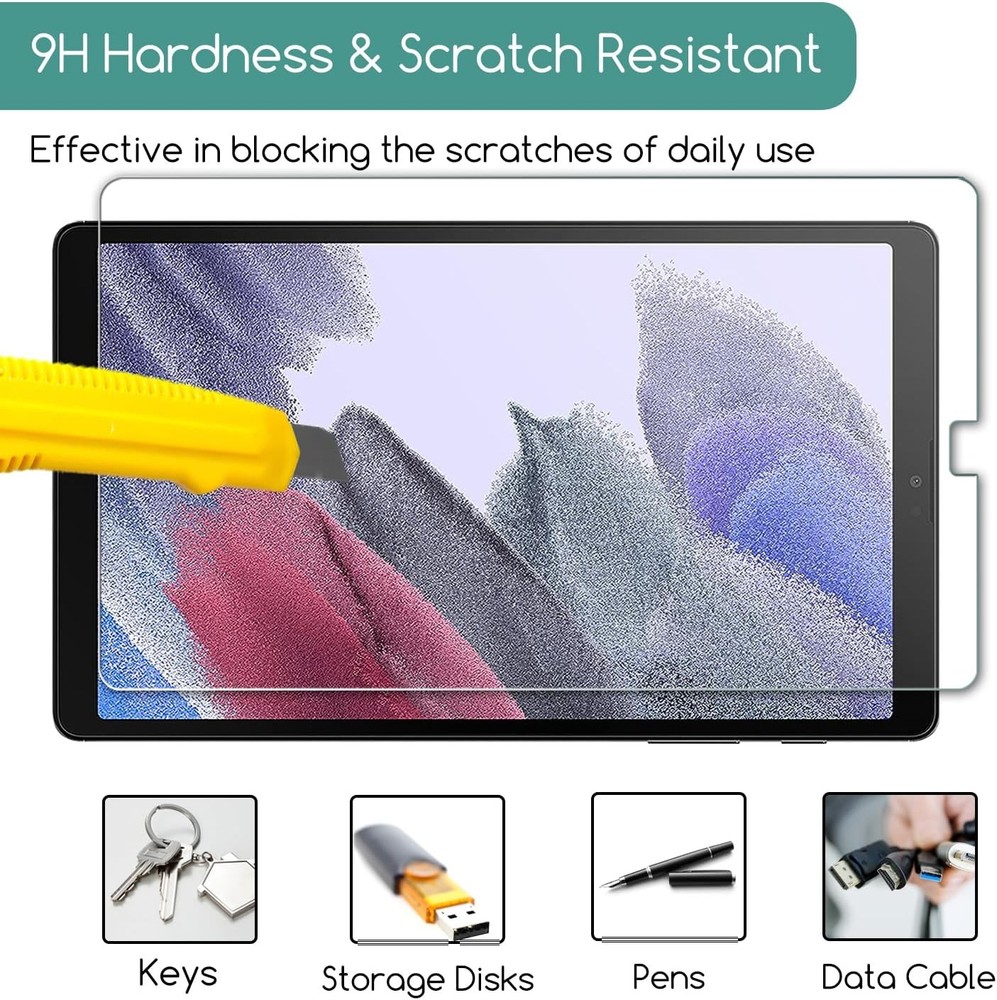 Case for Samsung Galaxy Tab A7 Lite (8.7") with Tempered Glass Screen Protector