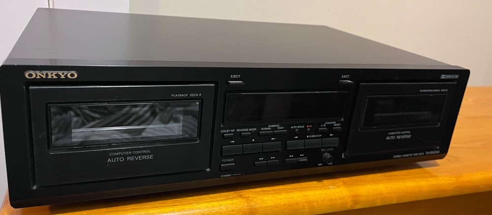 ONKYO TA-RW244 Cassette Deck Dual Auto Reverse-Works w/ some issues