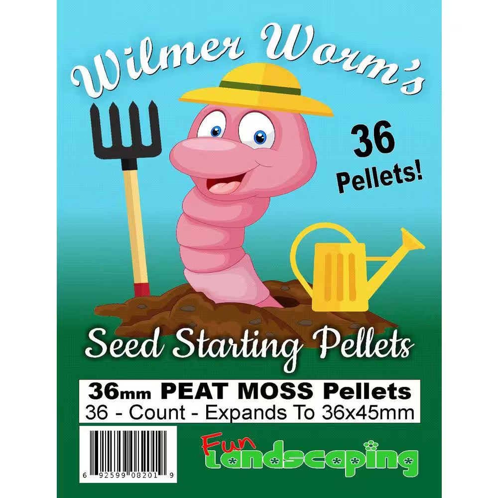 36 Mm PEAT Wilmer Worm'S Seed Starting Pellets (36-Pack)