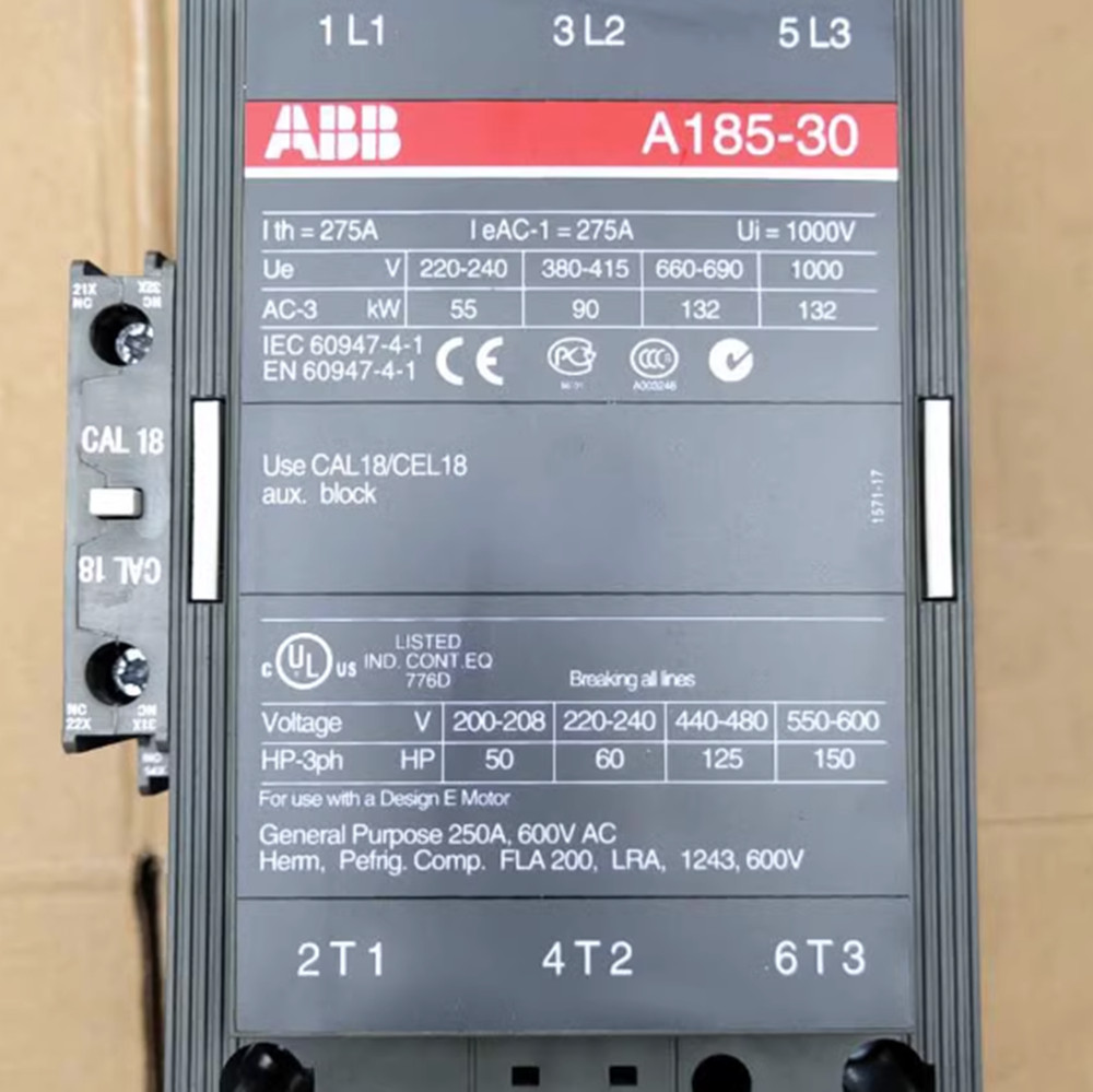 NEW ABB A185-30 A185-30-11 AC Contactor 110V