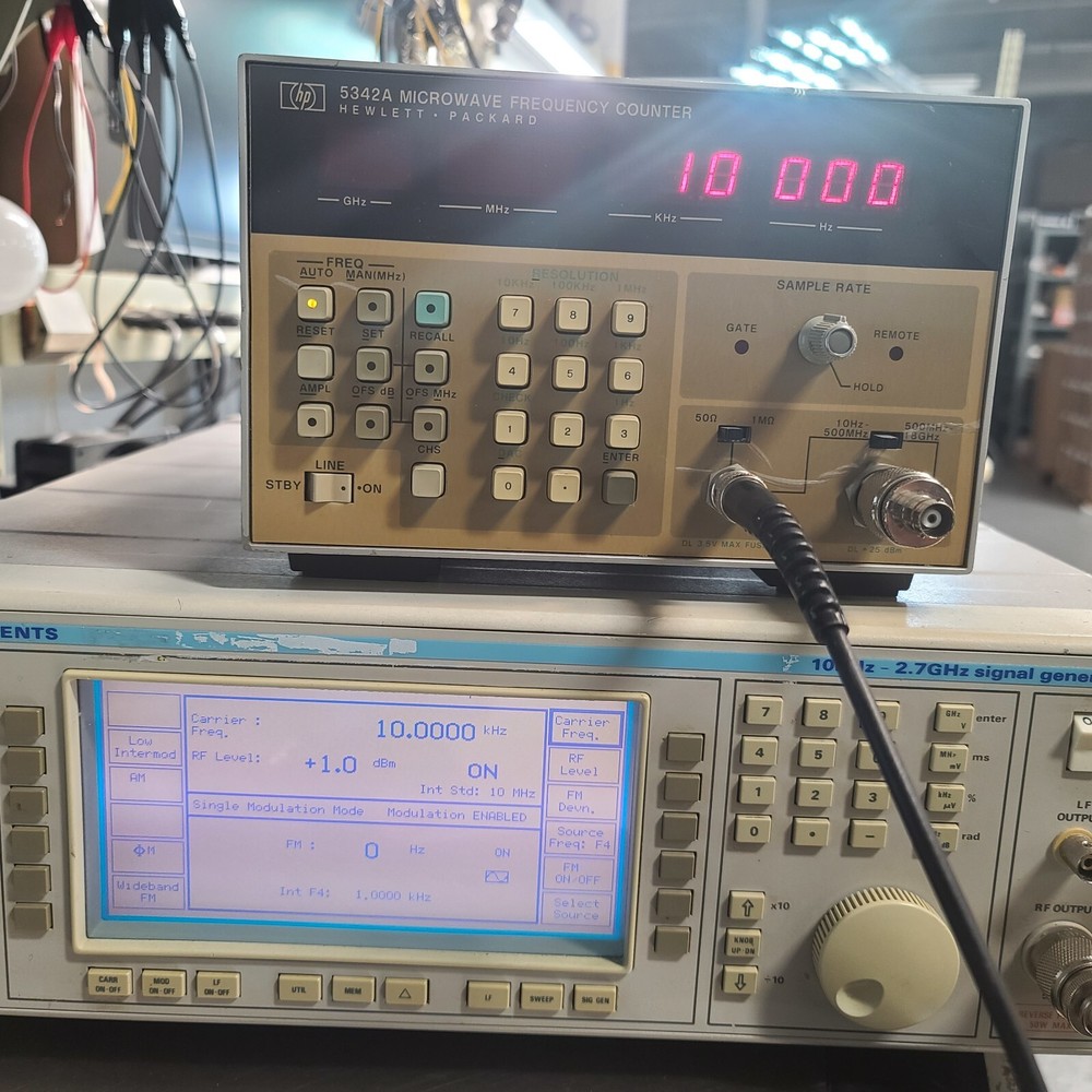 HP HEWLETT PACKARD 5342A 18GHz MICROWAVE FREQUENCY COUNTER