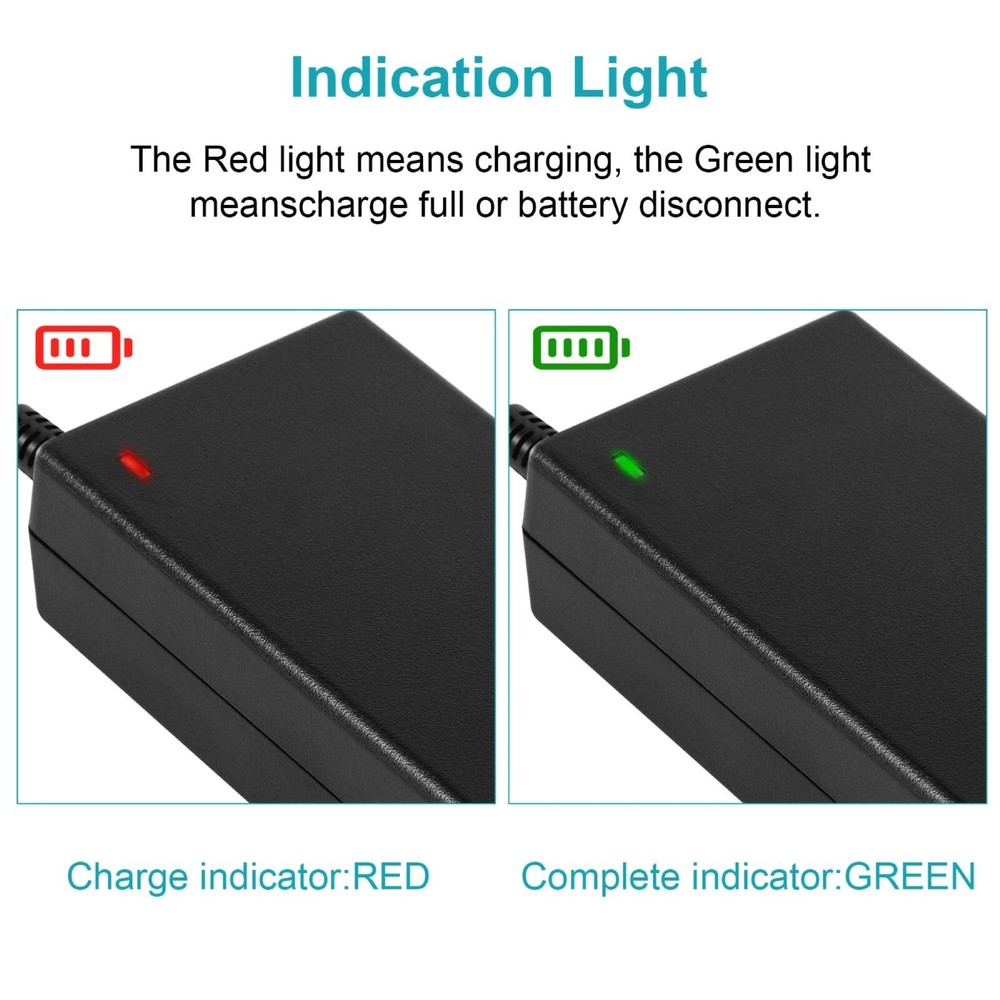42V AC Adapter Charger For Gotrax Pilot, Trinity Plus, Trinity Max Hoverboard
