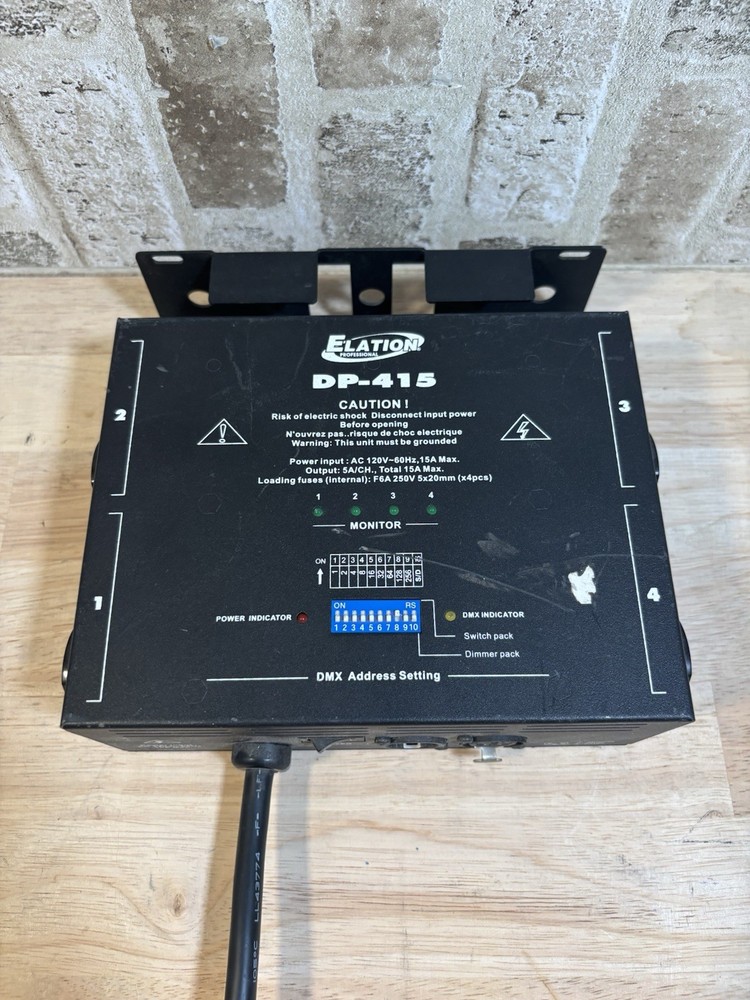 ⭐️Elation DP-415 4-Channel Dimmer / DMX Controller⭐️Please Read Untested⭐️