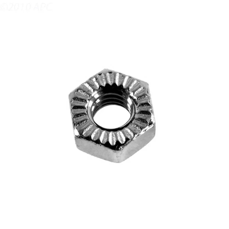 Nut, 1/4-20, plated brass