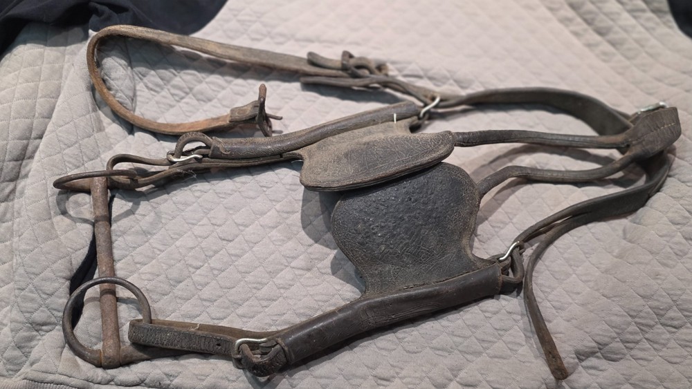 Vintage Draft Bridle with Blinders