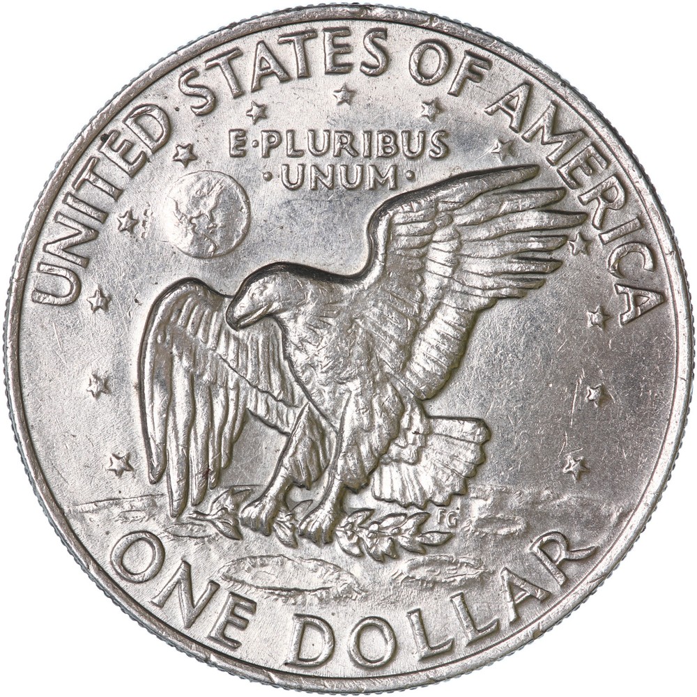 1972 (P) Eisenhower Dollar Type 3 AU Ike