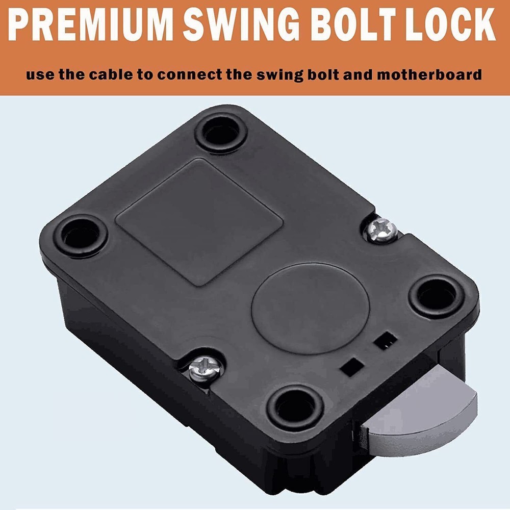 Gun Safe Lock Replacement with Swing Bolt Chrome Finish Electronic Safe Lock