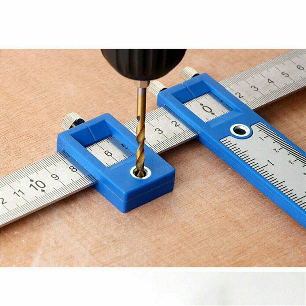 Cabinet Hardware Jig Adjustable Punch Locator Handle Template Tools Drill Guide
