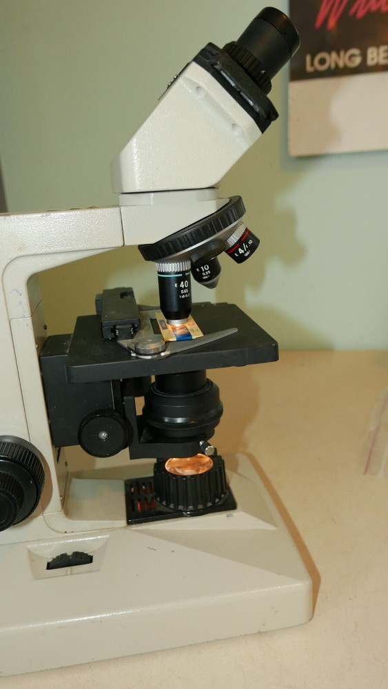 Nikon YS-T Microscope + 3 Objectives Fine Focus Issue so AS IS YS
