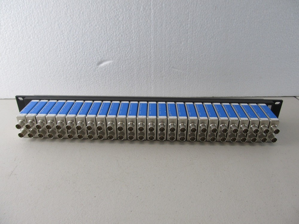 Bittree 1U NORMALED VIDEO PATCH PANEL With DVJB-W modules