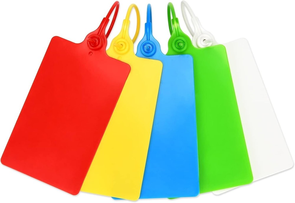 100 Plastic Tags Shipping Tags Water Proof Tags for Labeling Shipping Labels ...