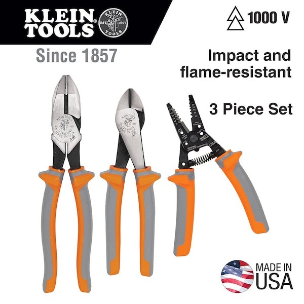 Klein Tools 9416R Insulated Tool Kit, 3-Piece