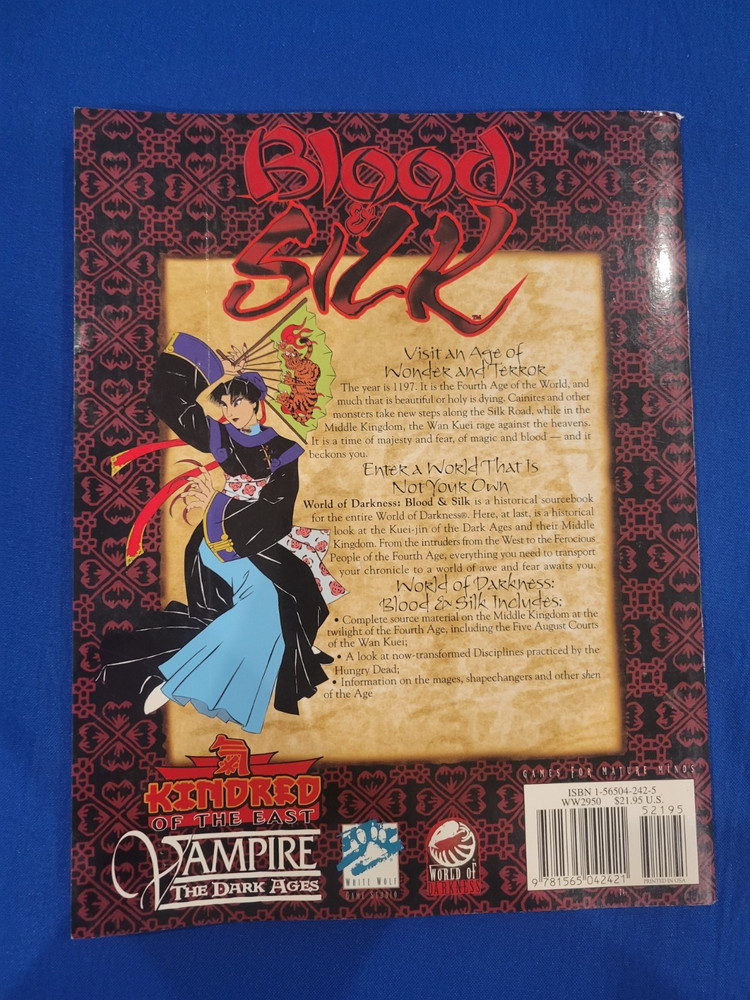 Blood & Silk Sourcebook - Vampire the Dark Ages WW2950