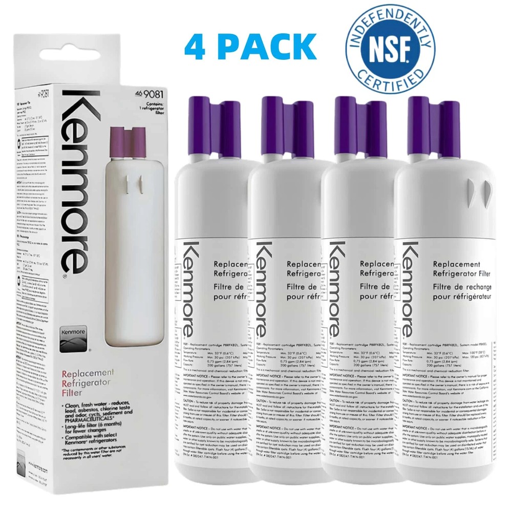 2/4 Pack 9081 Kenmore 469081 46-9930 Refrigerator & Water Filter US Stock Sealed