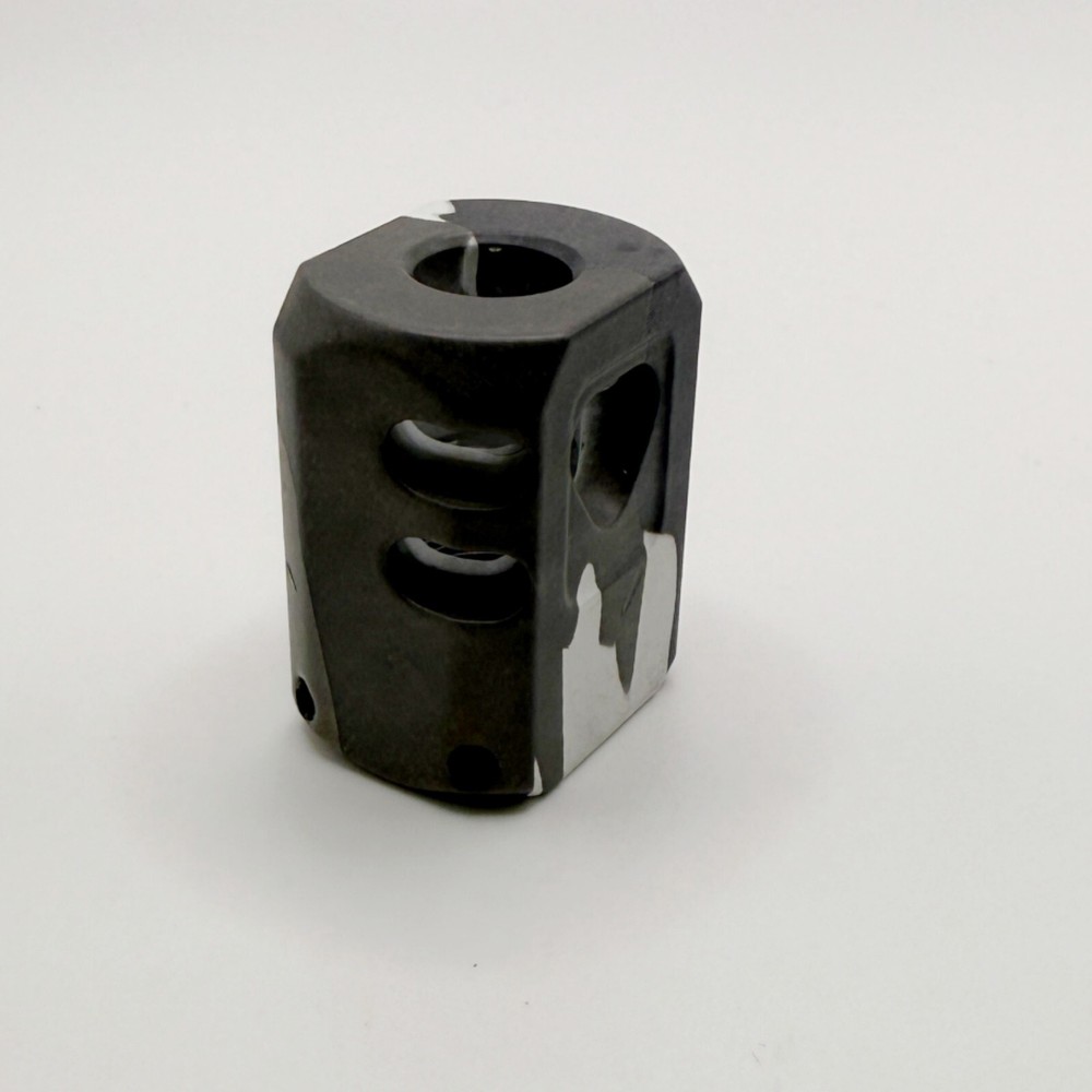 Muzzle Brake Compensator 1/2''x28 TPI For 9mm Black Camo