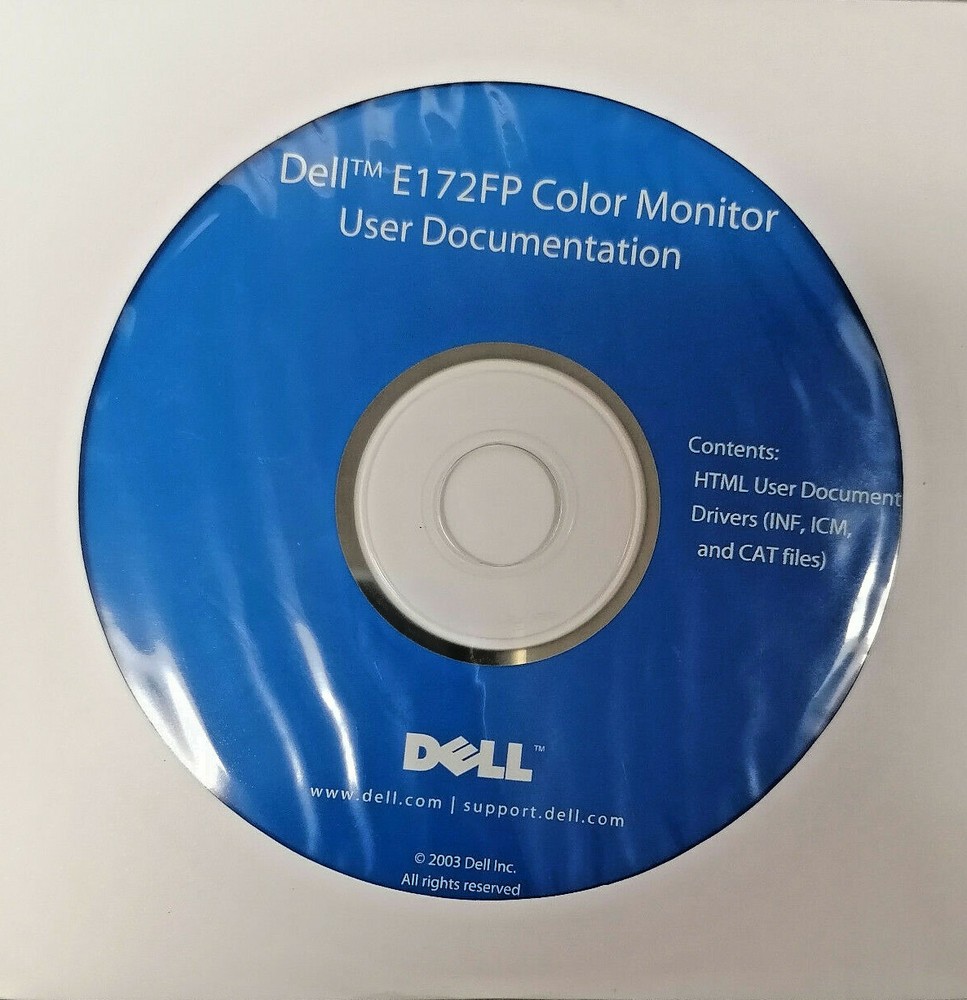 Dell E172FP  Document CD