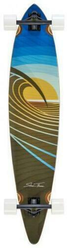 Sunset Peak Pin Tail Longboard Skateboard (Completed Deck)
