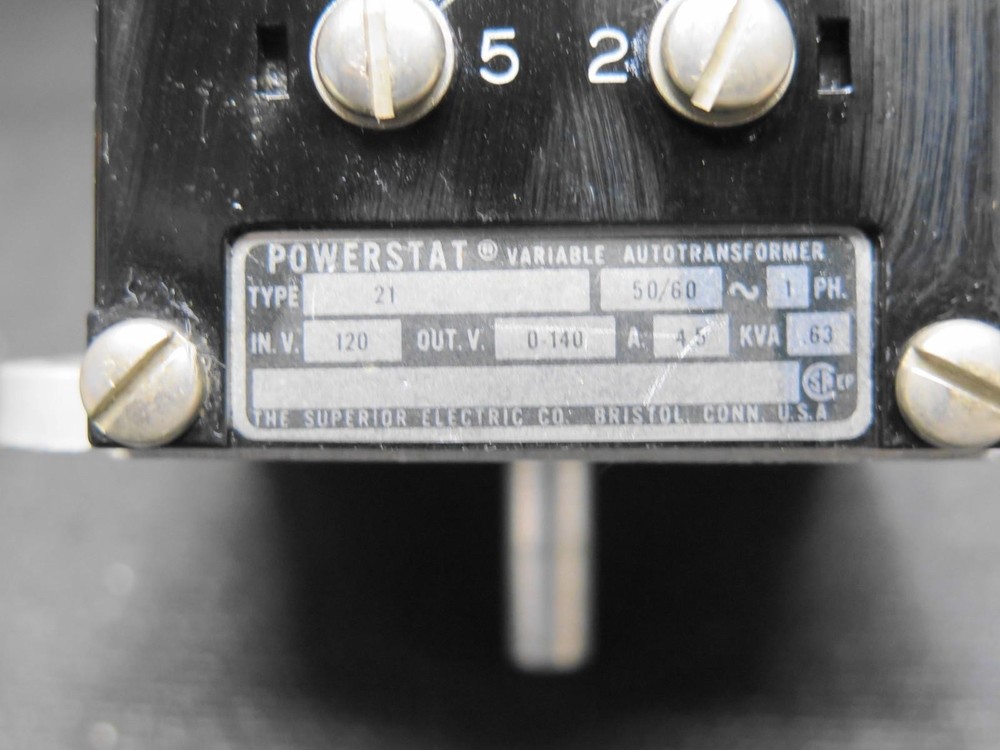 Powerstat 21 Variable Autotransformer 0-140V 5A