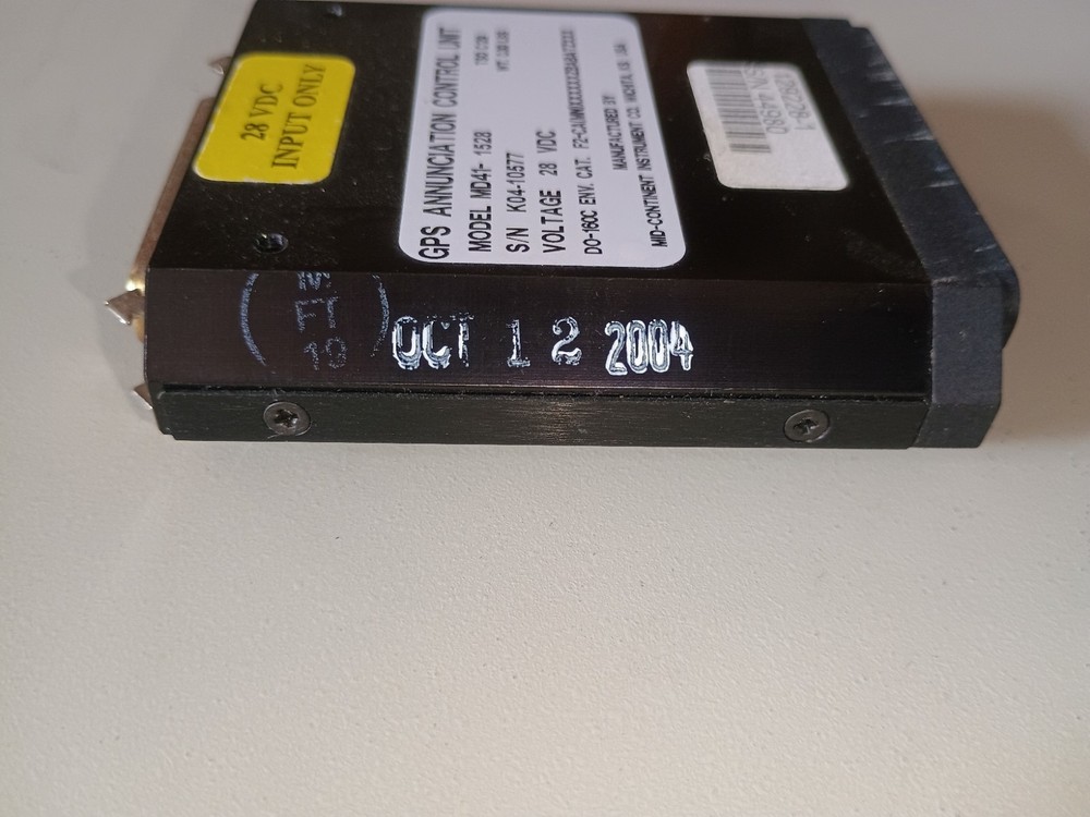 MD41-1528 GPS Annunciation Control Unit (2004) 28 VDC