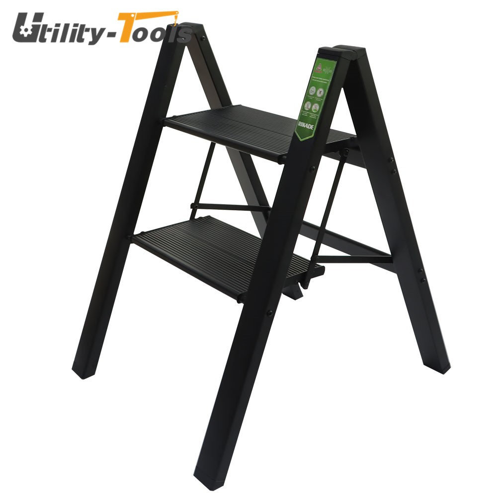 Portable 2 Step Ladder Non-slip Folding Platform Stool 330lbs Load Capacity
