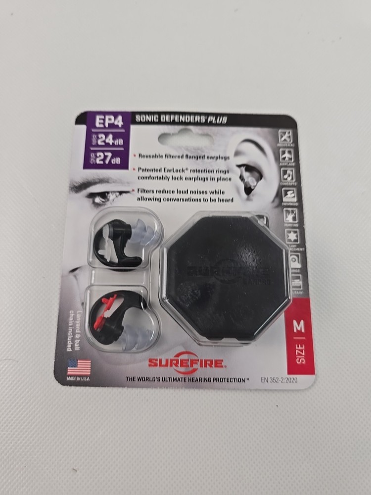 Surefire EP4 Sonic Defenders Plus - Medium Black