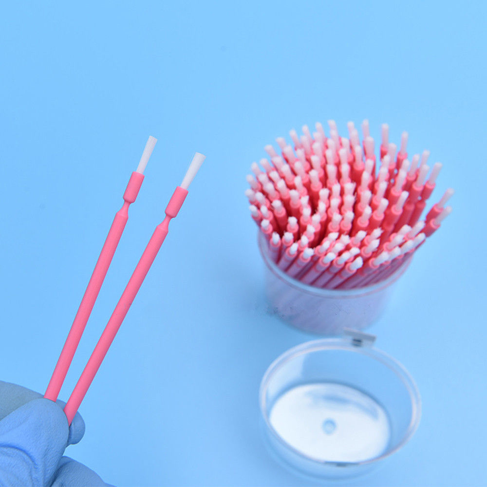 100 Pcs/BoxDental Disposable Microbrush Applicator Micro Bendable Long Brush