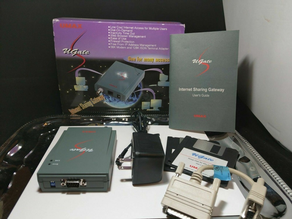 Ugate UMAX INTERNET SHARING gateway old technology