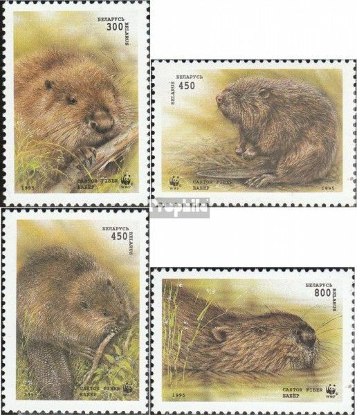 Belarus 96-99 (complete.issue.) unmounted mint / never hinged 1995 Beavers