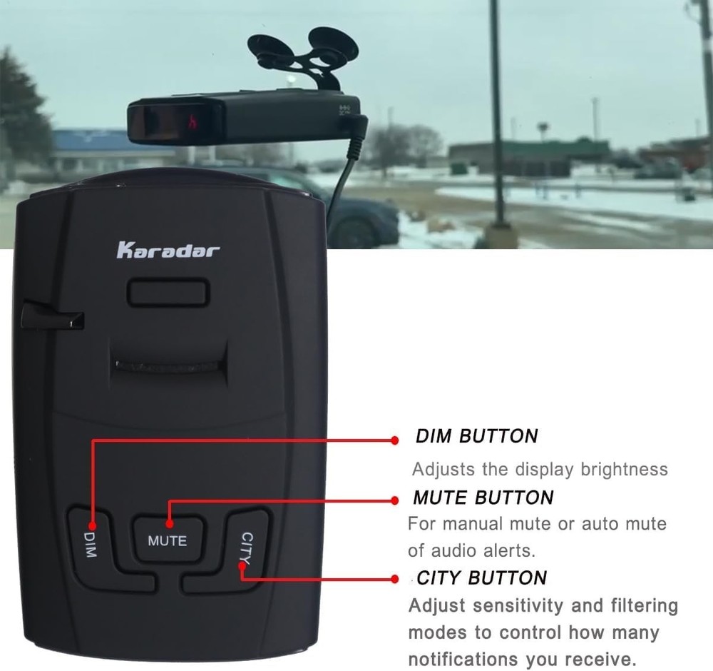 Easy Installation Radar Detector - Universal for Vehicles