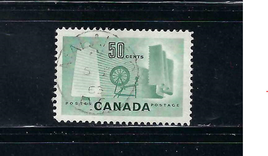 Canada #334, 50c Textile Industry -- CDS SON Cancel