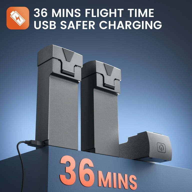 DEERC D96 Drone with 4K UHD Dual Camera Foldable Quadcopter Obstacle Avoidance v