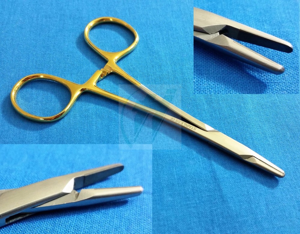 T/C Professional GRADE WEBSTER NEEDLE HOLDER DRIVER 4.5" SMOOTH PLAIN JAWS