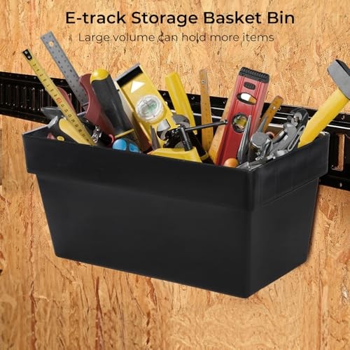 E-Track Basket, Heavy Duty E-Track Storage Bin for E-Track System, E Track