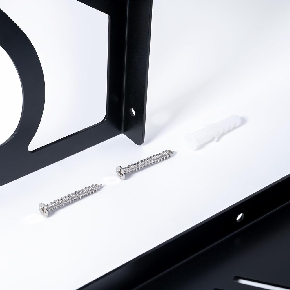 Vinyl Roll Holder, Metal Vinyl Rack with Mounting Hardware Wall Mounted for Pull