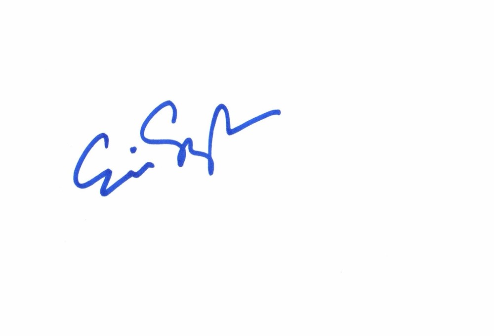 ERIC SZMANDA Signed Autographed 4x6 Note Card