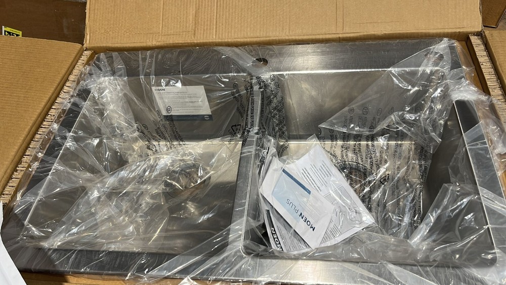 Moen 205571 Kitchen Sink Drop-In/ Undermount Stainless With Mounting Hardware