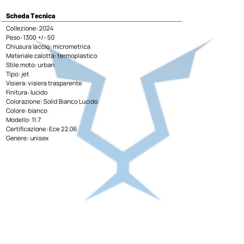 Demi Jet Helmet GIVI 11.7 Solid Glossy White