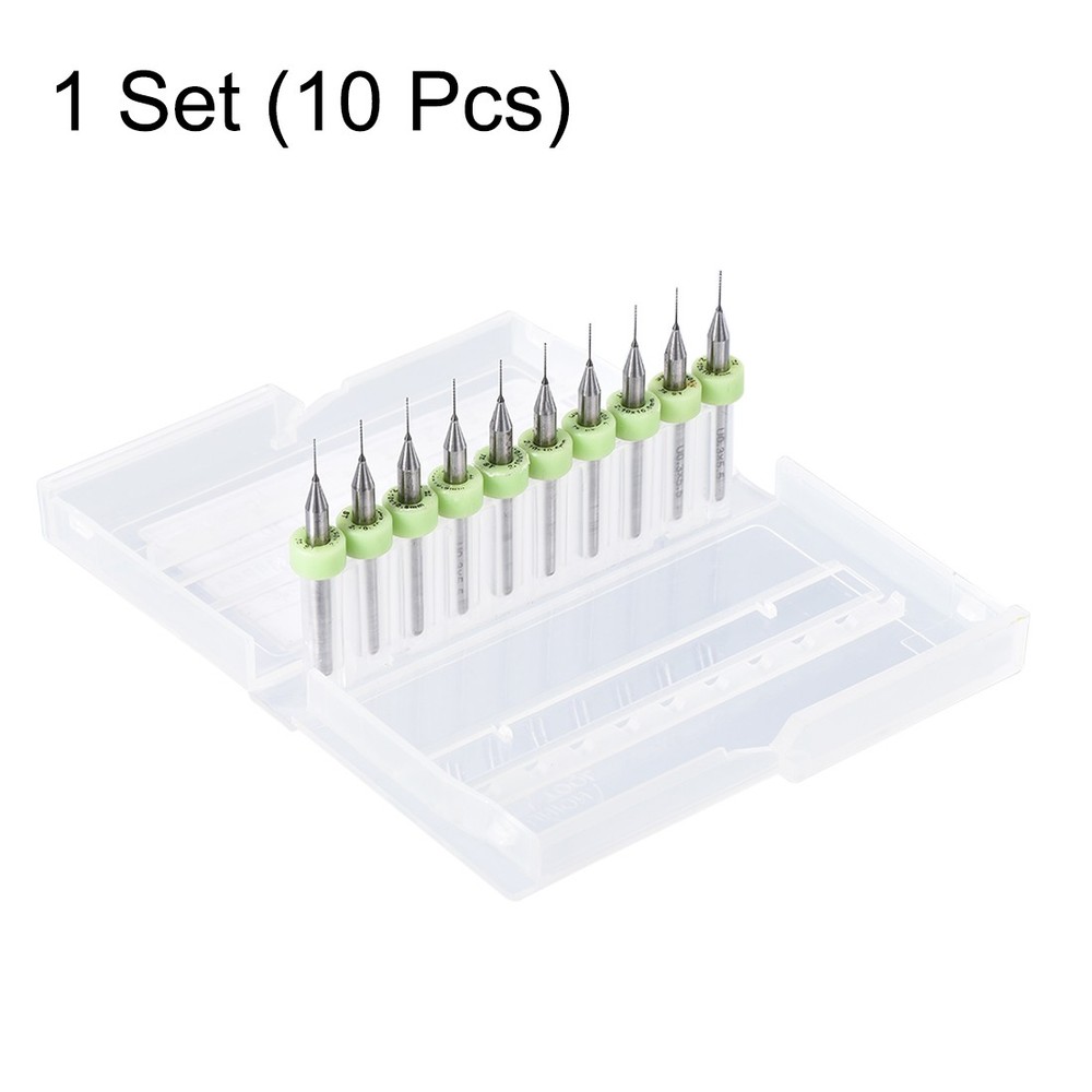 0.3mm Engraving Circuit Board Micro PCB Drill Bits Carbide CNC 10pack