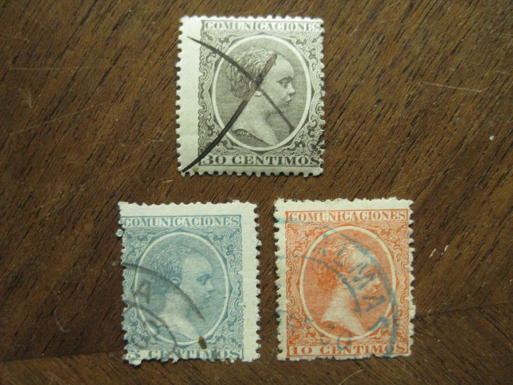 Spain Mi No. 195, 203-204 Postmarked g17)