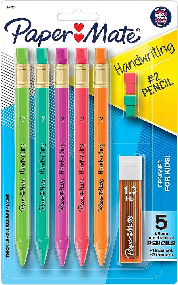 Paper Mate Handwriting Triangular Mechanical Pencil Set with Lead & Eraser Refil