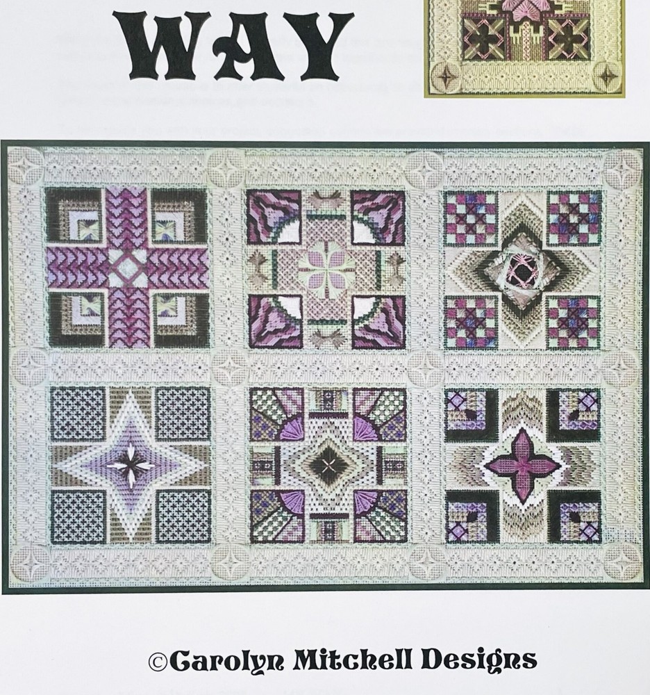 advanced Counted Canvas needlepoint My Way Carolyn Mitchell 6 projects in 1